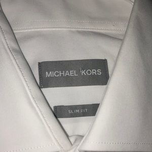 NWOT. White mens button down shirt